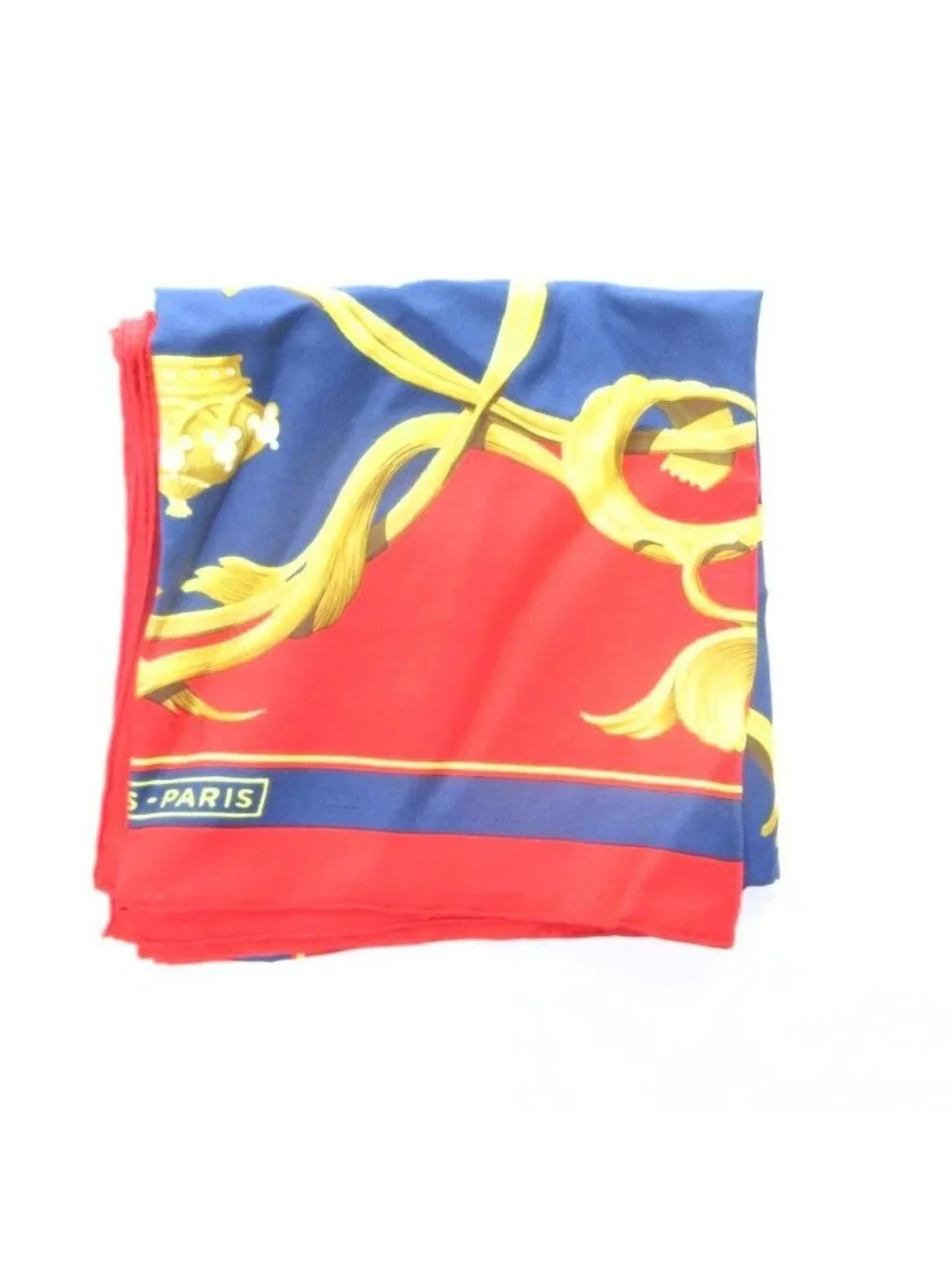Hermes Scarf Carre Crown Silk Red HW WY